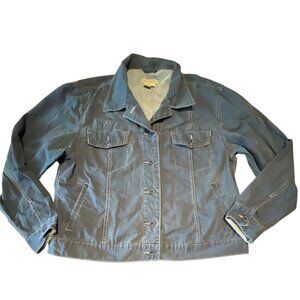 Royal Robbins Button Denim Chambray Jacket XL